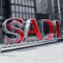 Outdoor Dimensional Letters Display Outdoor 3D Free Standing Letters Manufactory